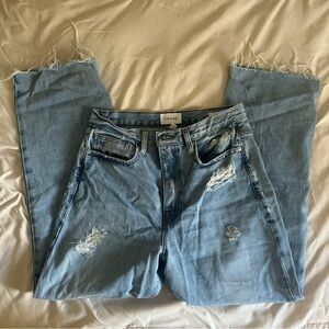 FRAME DENIM “Le Jane Crop” Ankle Straight Jeans